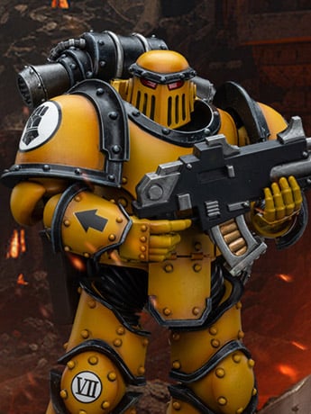 Warhammer: The Horus Heresy Imperial Fists Legion MkIII Tactical Squad Legionary with Bolter 1/18 Scale Action Figure Gallery Image 2