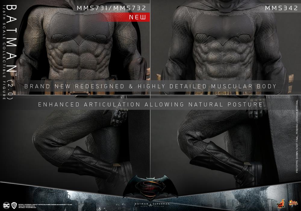Batman v Superman: Dawn of Justice MMS732 Batman (Ver.2) Deluxe 1/6th Scale Collectible Figure Gallery Image 25