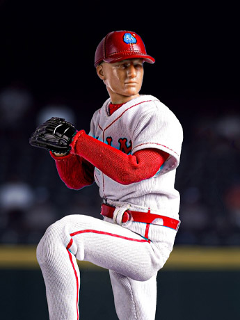 Palm Hero Simply Fun Series The White Team Baseballer 1/12 Scale