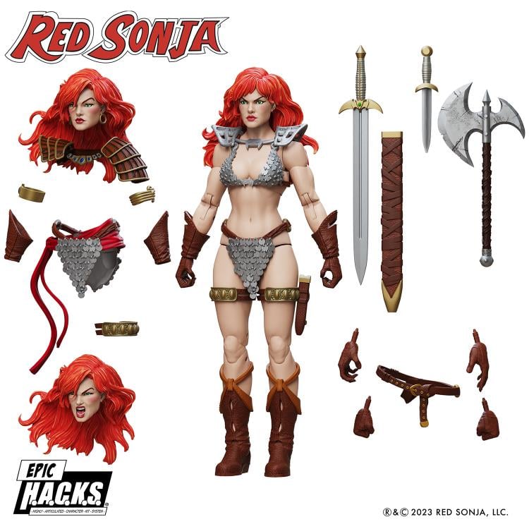Red Sonja 50th Anniversary EPIC H.A.C.K.S. Red Sonja Action Figure Gallery Image 7
