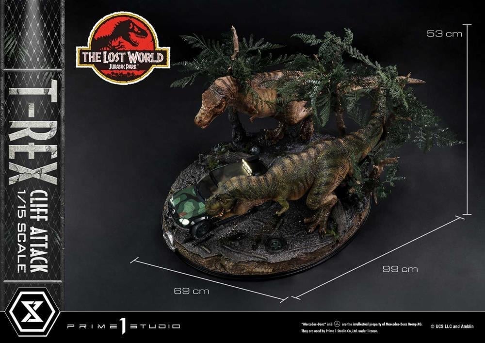 The Lost World: Jurassic Park Legacy Museum Collection T-Rex Cliff Attack (Bonus Ver.) 1/15 Scale Limited Edition Diorama Gallery Image 7