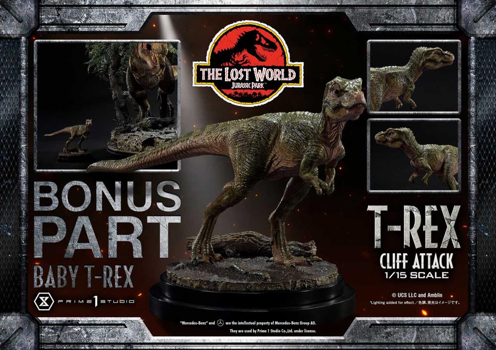 The Lost World: Jurassic Park Legacy Museum Collection T-Rex Cliff Attack (Bonus Ver.) 1/15 Scale Limited Edition Diorama Gallery Image 19