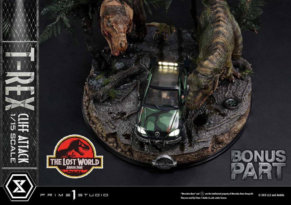 The Lost World: Jurassic Park Legacy Museum Collection T-Rex Cliff Attack (Bonus Ver.) 1/15 Scale Limited Edition Diorama Gallery Image 9