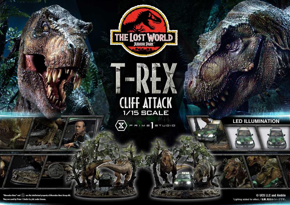 The Lost World: Jurassic Park Legacy Museum Collection T-Rex Cliff Attack (Bonus Ver.) 1/15 Scale Limited Edition Diorama Gallery Image 18