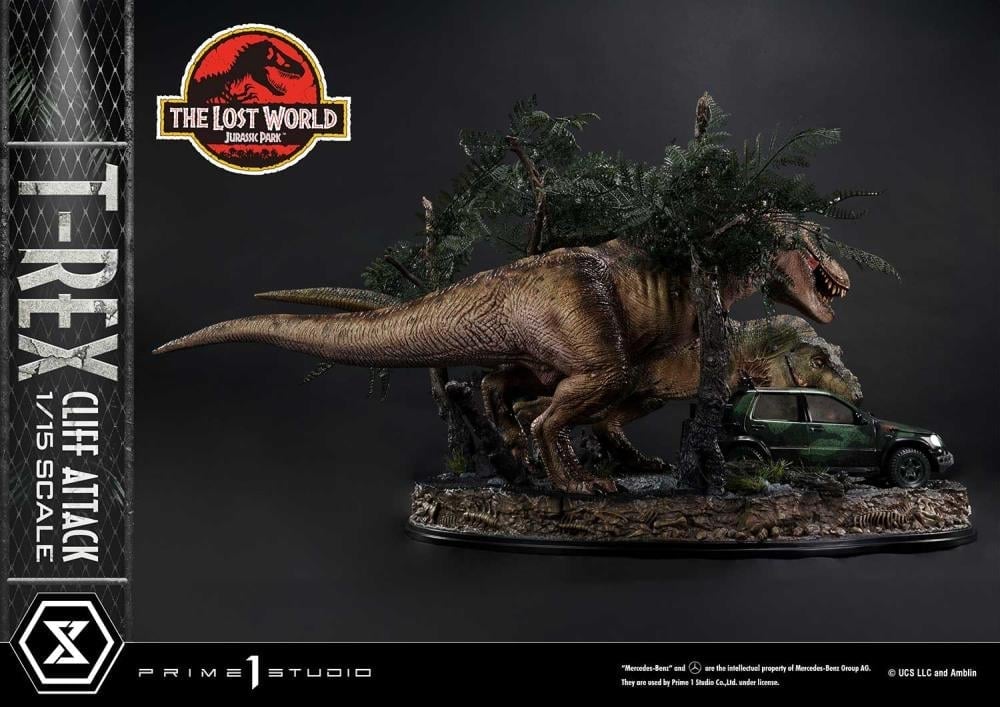 The Lost World: Jurassic Park Legacy Museum Collection T-Rex Cliff Attack (Bonus Ver.) 1/15 Scale Limited Edition Diorama Gallery Image 6