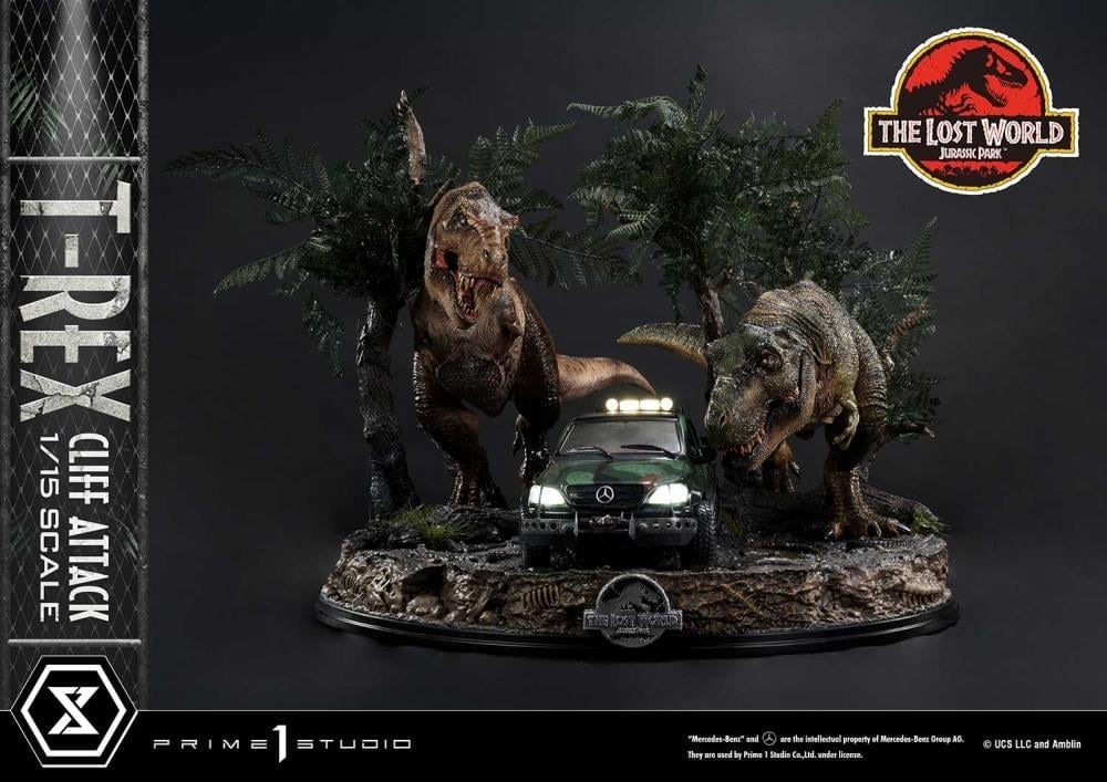 The Lost World: Jurassic Park Legacy Museum Collection T-Rex Cliff Attack (Bonus Ver.) 1/15 Scale Limited Edition Diorama Gallery Image 4