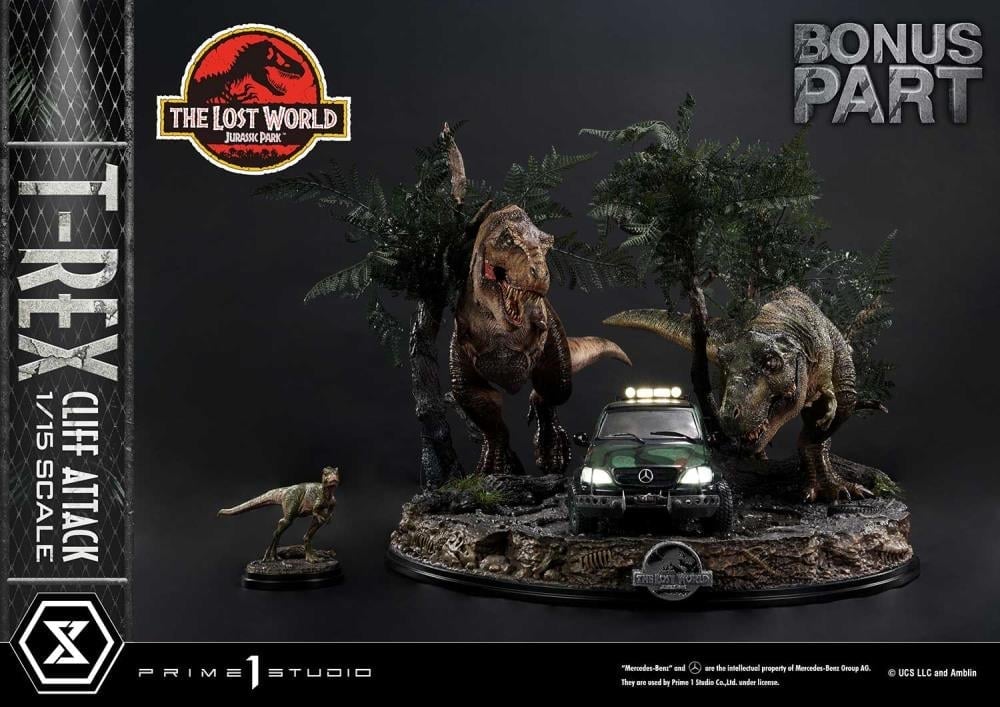 The Lost World: Jurassic Park Legacy Museum Collection T-Rex Cliff Attack (Bonus Ver.) 1/15 Scale Limited Edition Diorama Gallery Image 3