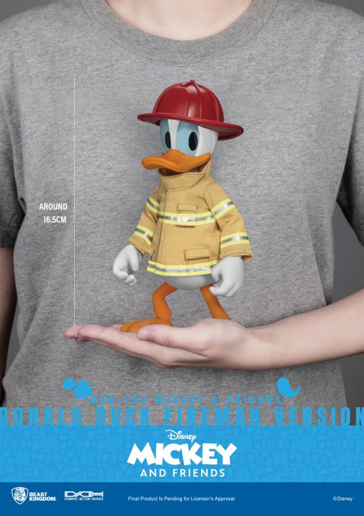 Mickey and Friends Dynamic 8ction Heroes DAH-104 Donald Duck (Fireman) Gallery Image 10