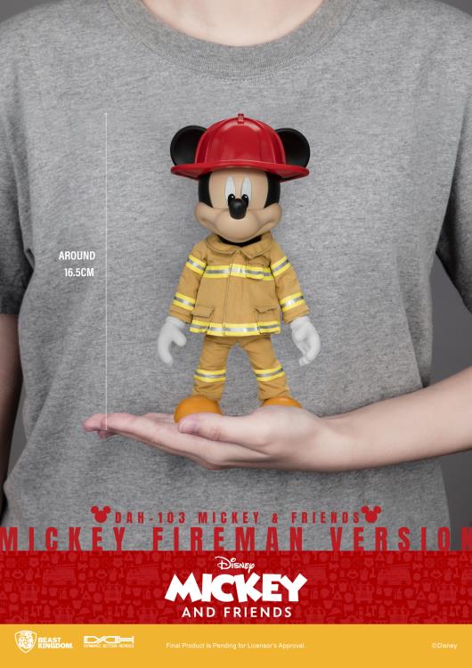 Mickey and Friends Dynamic 8ction Heroes DAH-103 Mickey Mouse (Fireman) Gallery Image 11