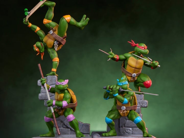 Teenage Mutant Ninja Turtles Mini Statue Four-Pack