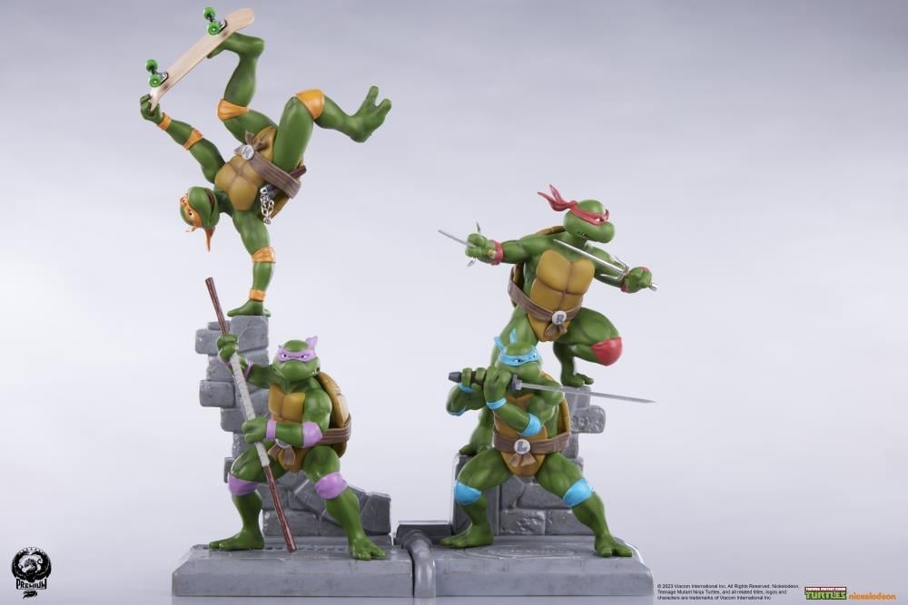 Teenage Mutant Ninja Turtles Mini Statue Four-Pack