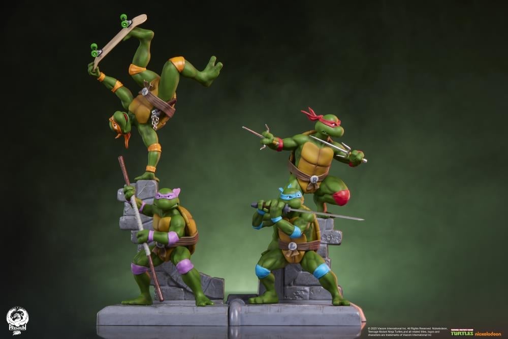 Teenage Mutant Ninja Turtles Mini Statue Four-Pack