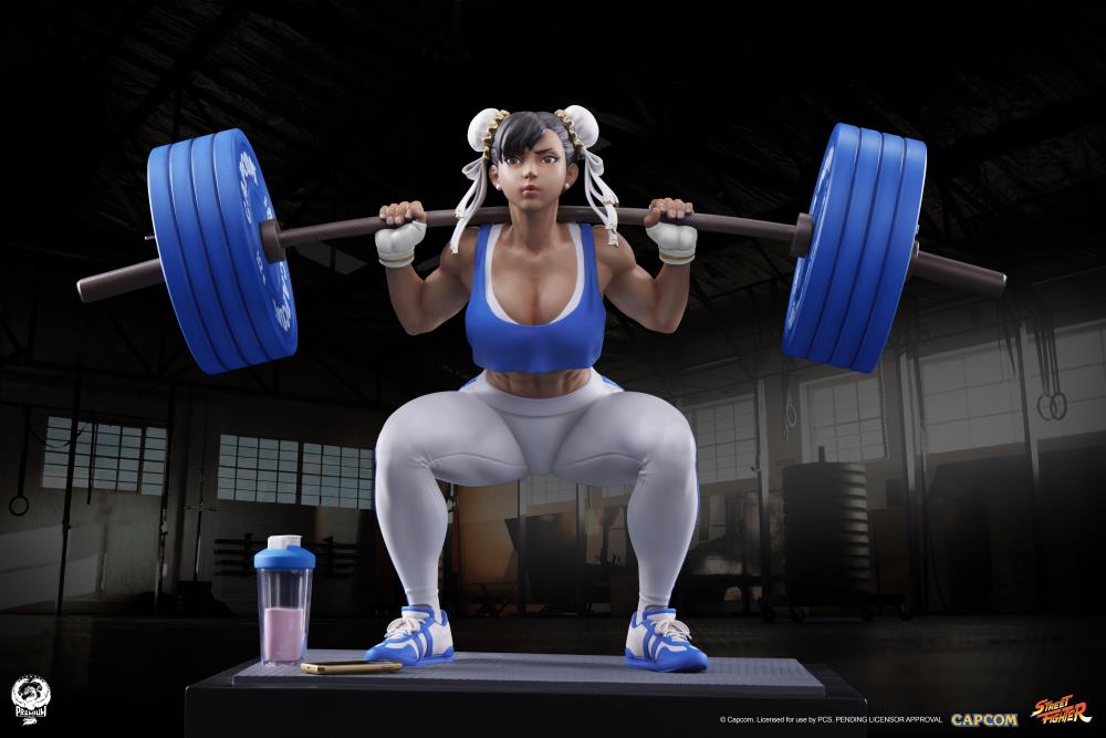 Street Fighter Premier Series Chun-Li (Powerlifting Classic Ver.) 1/4 Scale Statue Gallery Image 3