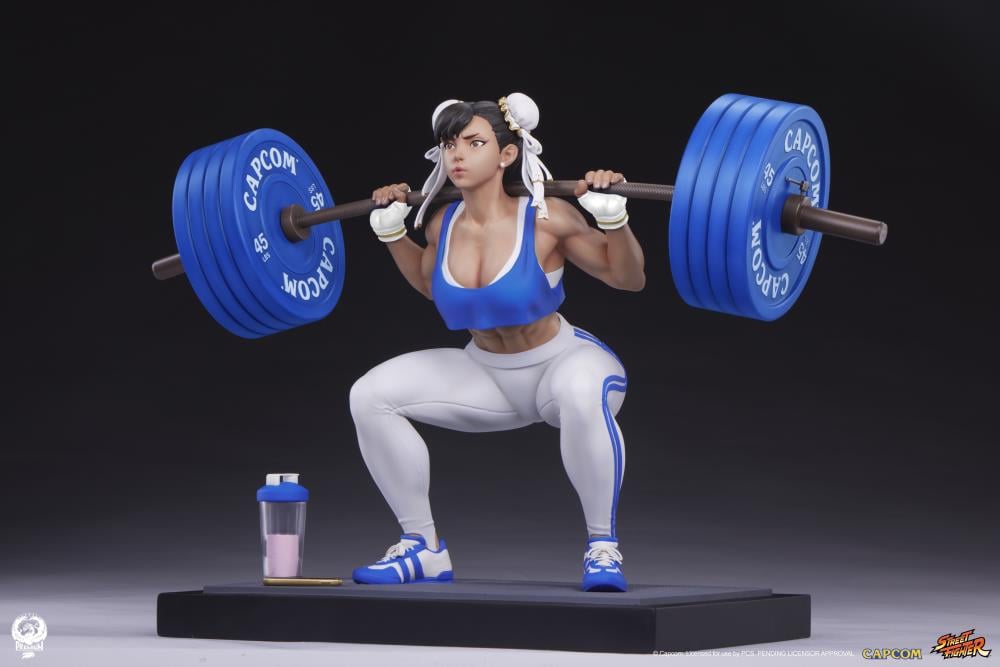 Street Fighter Premier Series Chun-Li (Powerlifting Classic Ver.) 1/4 Scale Statue Gallery Image 5