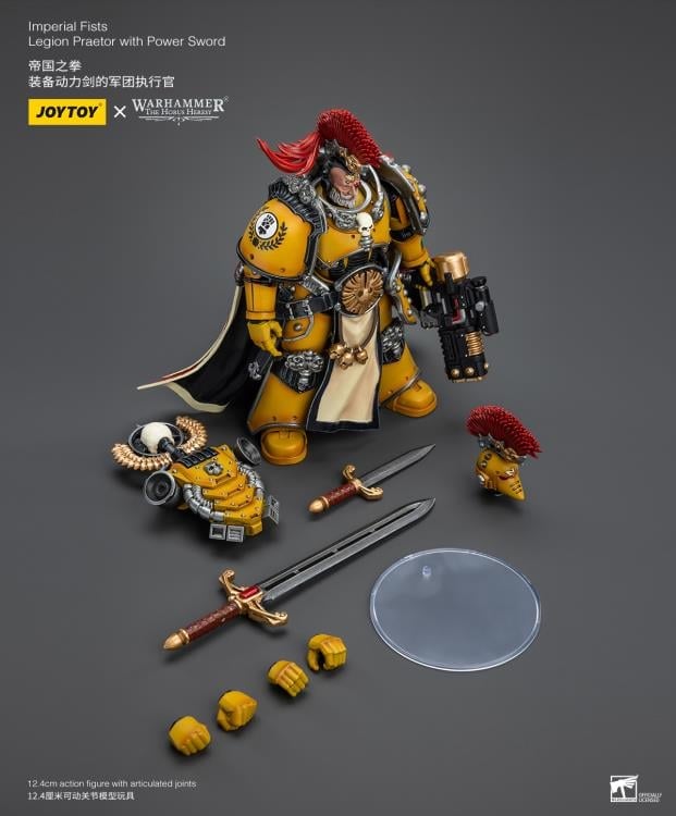 Warhammer: The Horus Heresy Imperial Fists Legion Praetor with Power Sword 1/18 Scale Action Figure Gallery Image 13