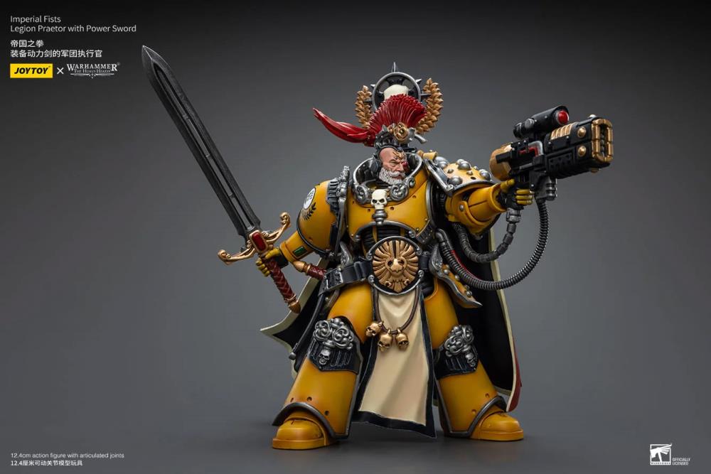 Warhammer: The Horus Heresy Imperial Fists Legion Praetor with Power Sword 1/18 Scale Action Figure Gallery Image 8