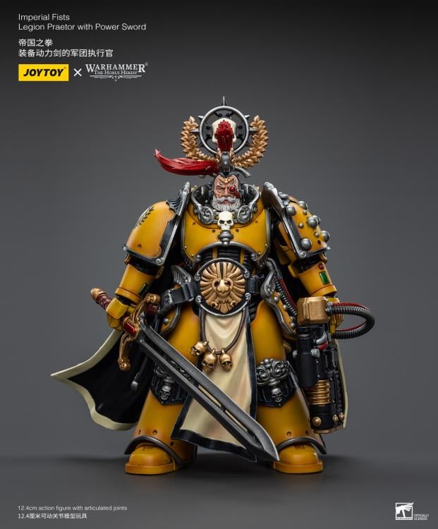 Warhammer: The Horus Heresy Imperial Fists Legion Praetor with Power Sword 1/18 Scale Action Figure Gallery Image 4