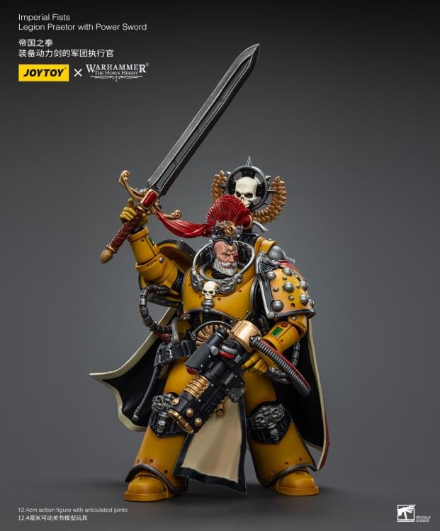 Warhammer: The Horus Heresy Imperial Fists Legion Praetor with Power Sword 1/18 Scale Action Figure Gallery Image 6