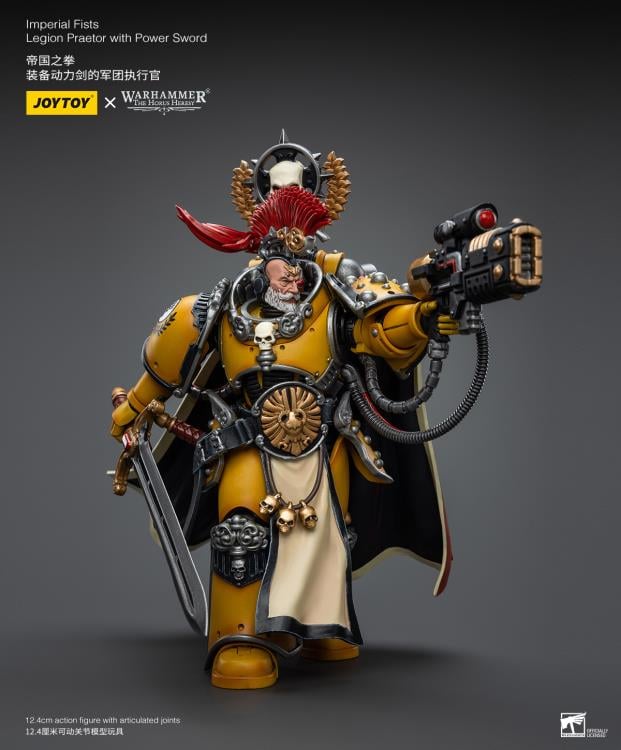 Warhammer: The Horus Heresy Imperial Fists Legion Praetor with Power Sword 1/18 Scale Action Figure Gallery Image 5