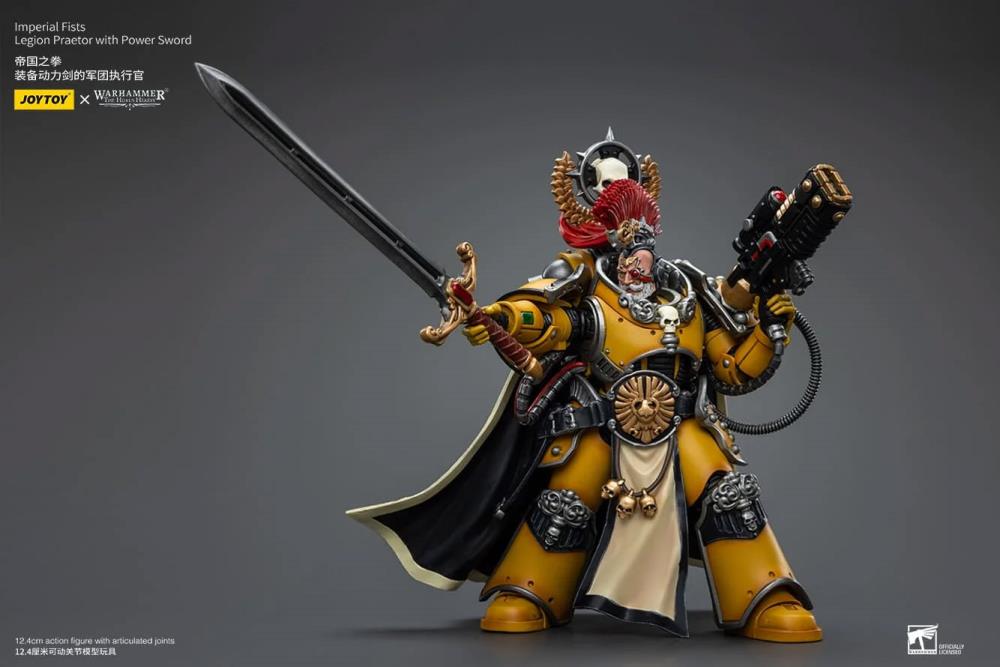 Warhammer: The Horus Heresy Imperial Fists Legion Praetor with Power Sword 1/18 Scale Action Figure Gallery Image 9