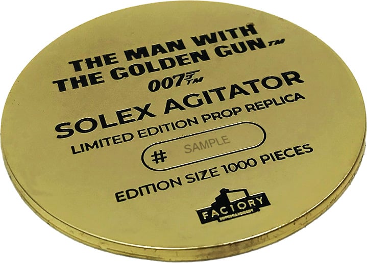 James Bond The Man with the Golden Gun Solex Agitator Limited Edition Prop Replica Gallery Image 26