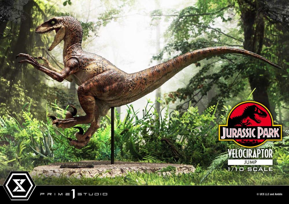 Jurassic Park Prime Collectible Figures Velociraptor (Jumping) 1/10 Scale Statue Gallery Image 12