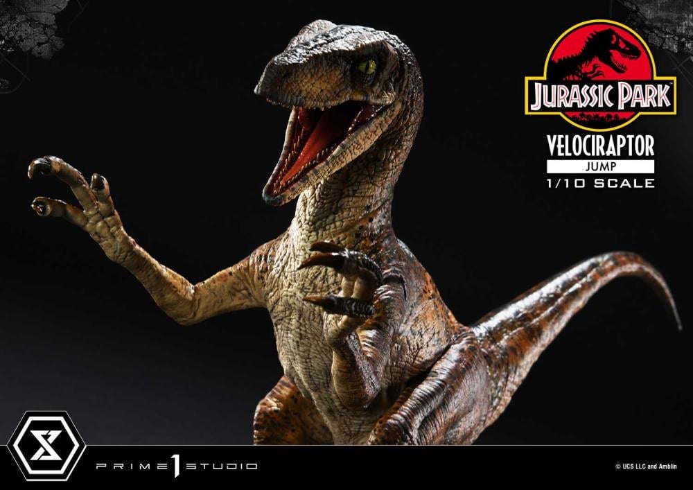 Jurassic Park Prime Collectible Figures Velociraptor (Jumping) 1/10 Scale Statue Gallery Image 5