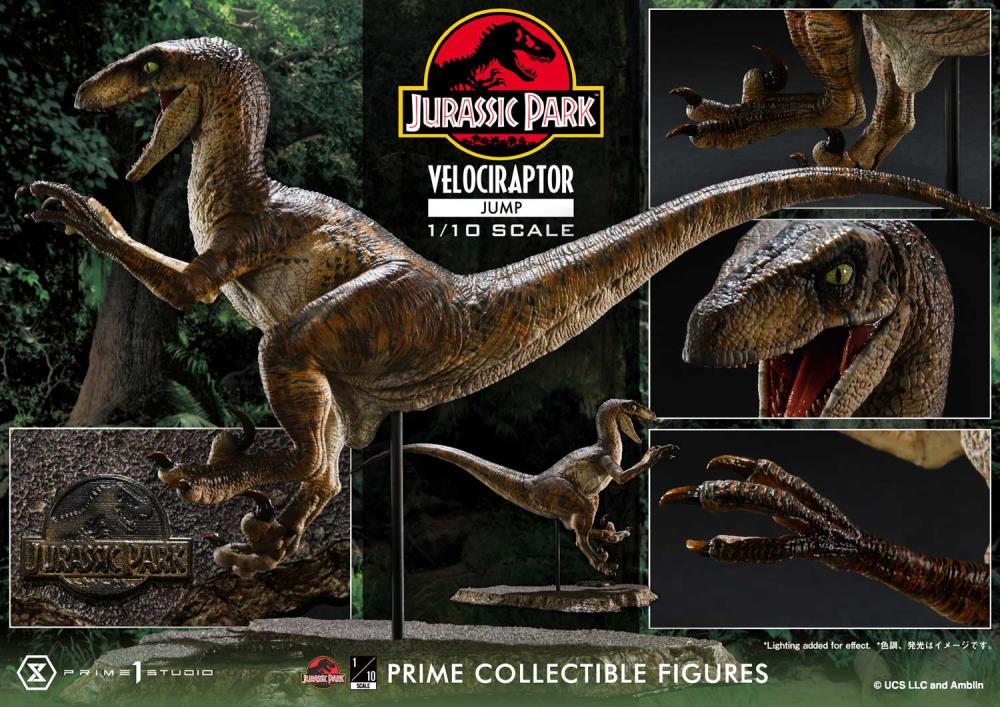 Jurassic Park Prime Collectible Figures Velociraptor (Jumping) 1/10 Scale Statue Gallery Image 16