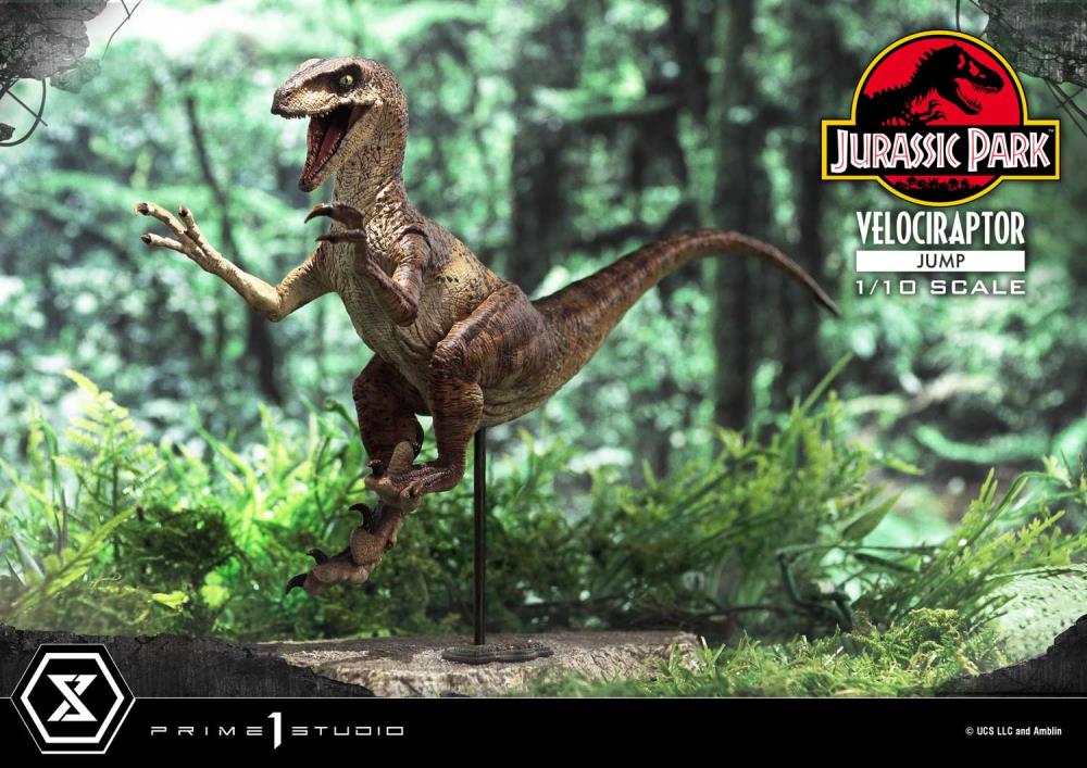 Jurassic Park Prime Collectible Figures Velociraptor (Jumping) 1/10 Scale Statue Gallery Image 9