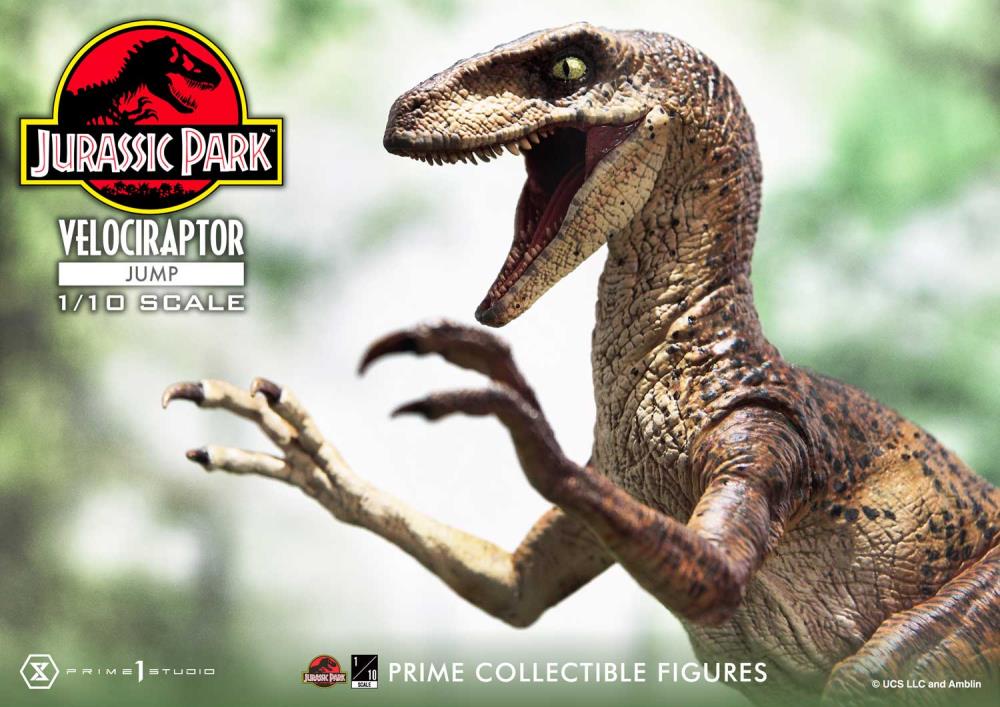 Jurassic Park Prime Collectible Figures Velociraptor (Jumping) 1/10 Scale Statue Gallery Image 10