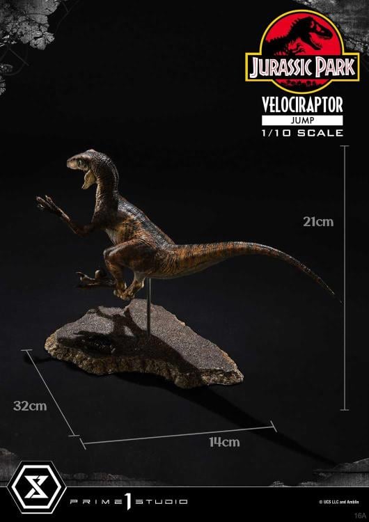 Jurassic Park Prime Collectible Figures Velociraptor (Jumping) 1/10 Scale Statue Gallery Image 8