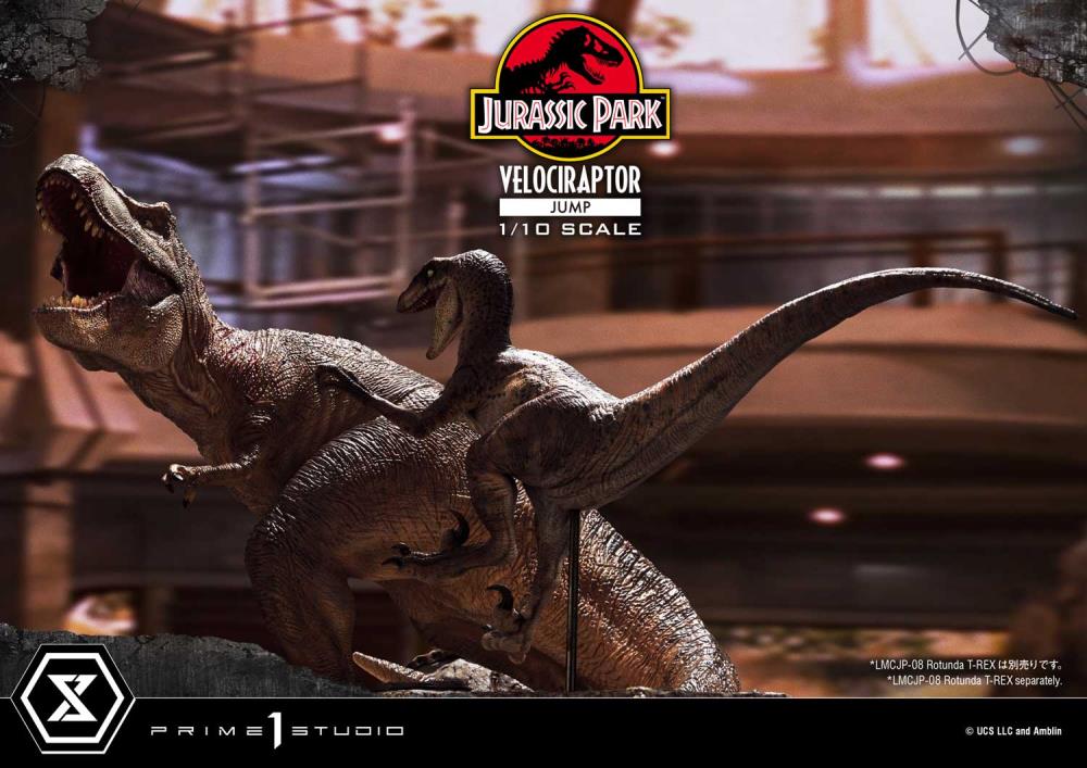 Jurassic Park Prime Collectible Figures Velociraptor (Jumping) 1/10 Scale Statue Gallery Image 17