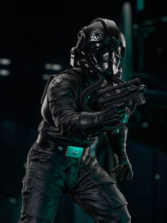Star Wars: A New Hope Milestones TIE Fighter Pilot 1/6 Scale Limited Edition Statue Gallery Image 2