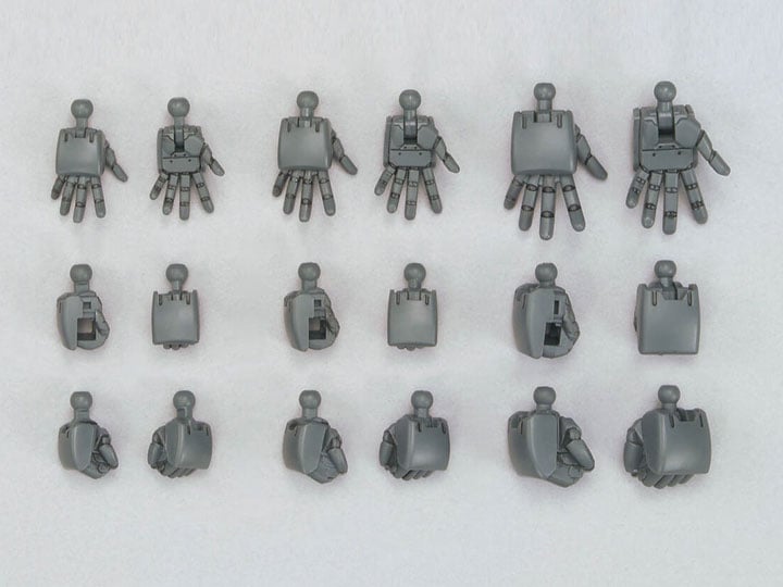 Mobile Suit Gundam Option Parts Set Gunpla 04 Build Hands (Round) Model Kit Accessories Gallery Image 1