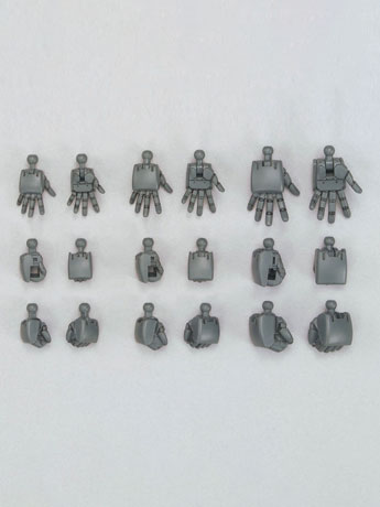 Mobile Suit Gundam Option Parts Set Gunpla 04 Build Hands (Round) Model Kit Accessories Gallery Image 2
