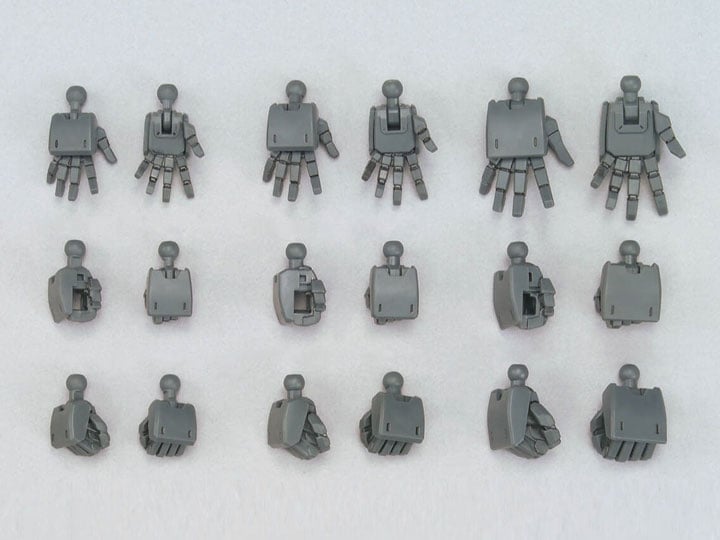 Mobile Suit Gundam Option Parts Set Gunpla 03 Build Hands (Edge) Model Kit Accessories Gallery Image 1