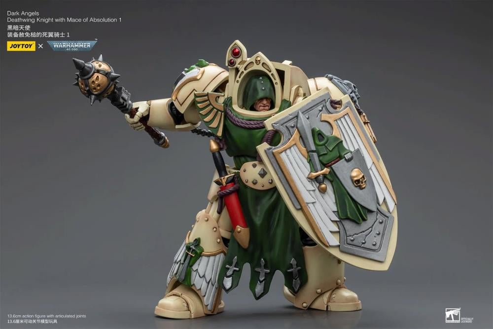 Warhammer 40k Dark Angels Deathwing Knight with Mace of Absolution 1 1/18 Scale Action Figure Gallery Image 8