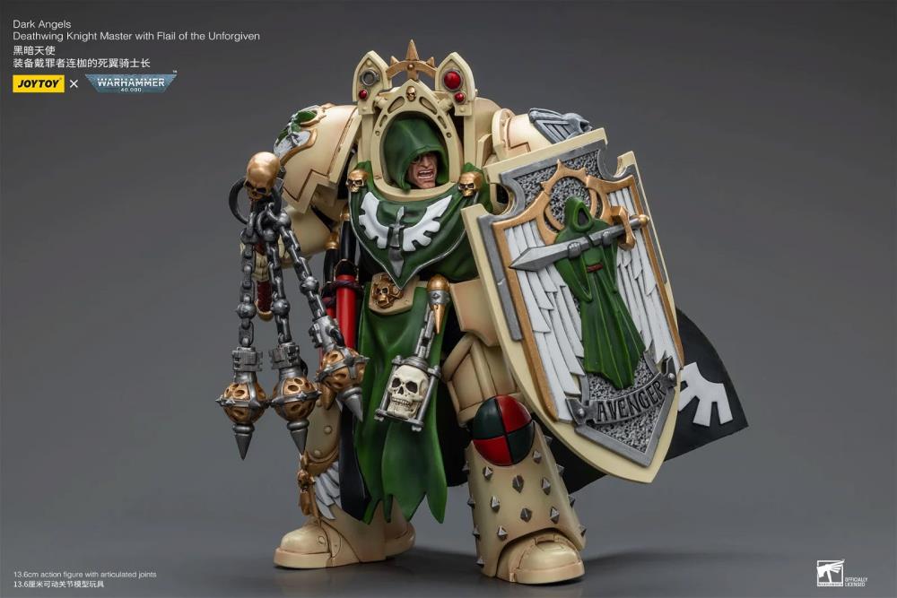 Warhammer 40k Dark Angels Deathwing Knight Master with Flail of the Unforgiven 1/18 Scale Action Figure Gallery Image 6