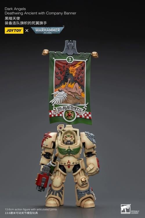 Warhammer 40k Dark Angels Deathwing Ancient with Company Banner 1/18 Scale Action Figure Gallery Image 4