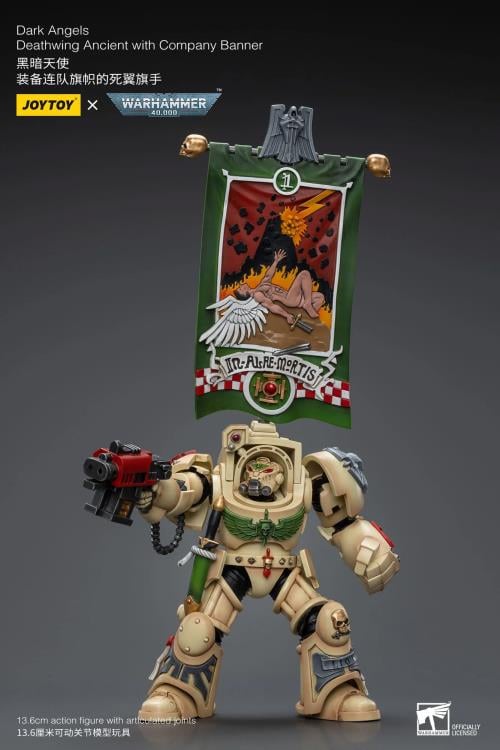 Warhammer 40k Dark Angels Deathwing Ancient with Company Banner 1/18 Scale Action Figure Gallery Image 7
