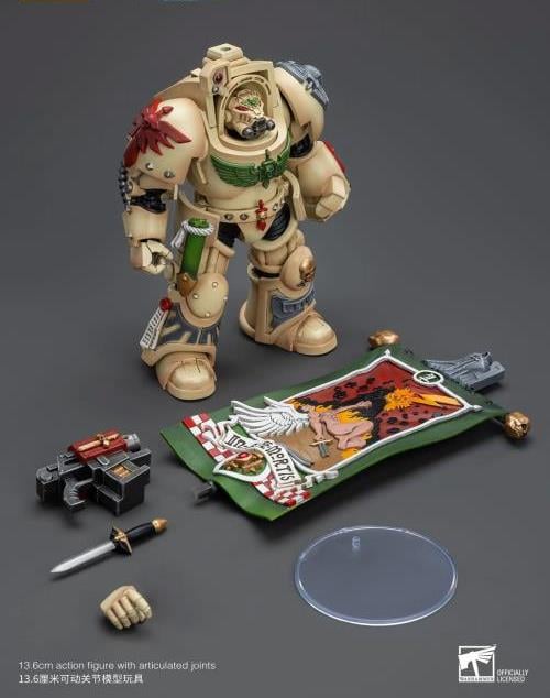 Warhammer 40k Dark Angels Deathwing Ancient with Company Banner 1/18 Scale Action Figure Gallery Image 9