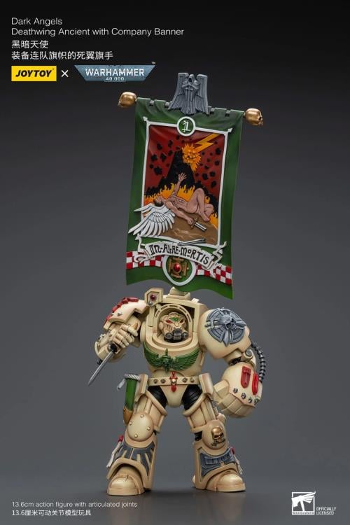 Warhammer 40k Dark Angels Deathwing Ancient with Company Banner 1/18 Scale Action Figure Gallery Image 8