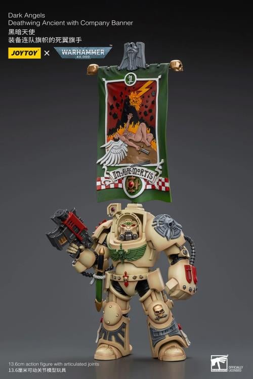 Warhammer 40k Dark Angels Deathwing Ancient with Company Banner 1/18 Scale Action Figure Gallery Image 3