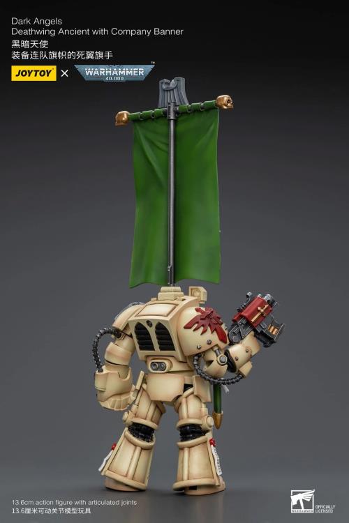 Warhammer 40k Dark Angels Deathwing Ancient with Company Banner 1/18 Scale Action Figure Gallery Image 5