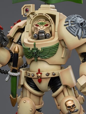 Warhammer 40k Dark Angels Deathwing Ancient with Company Banner 1/18 Scale Action Figure Gallery Image 2