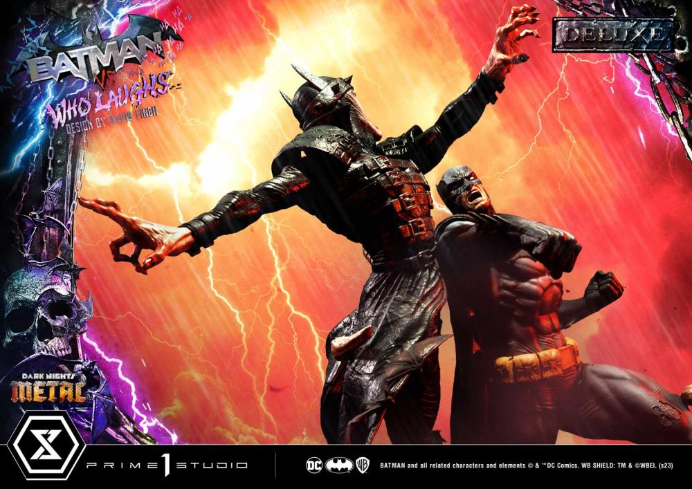 Dark Nights: Metal Ultimate Premium Masterline Batman Vs. Batman Who Laughs (Deluxe Ver.) 1/4 Scale Statue (With Bonus) Gallery Image 29