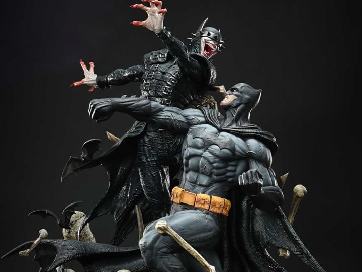 Dark Nights: Metal Ultimate Premium Masterline Batman Vs. Batman Who Laughs (Deluxe Ver.) 1/4 Scale Statue (With Bonus) Gallery Image 1
