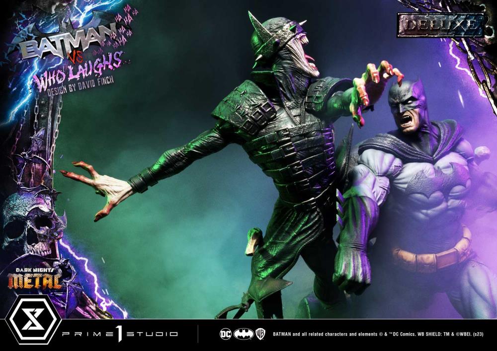 Dark Nights: Metal Ultimate Premium Masterline Batman Vs. Batman Who Laughs (Deluxe Ver.) 1/4 Scale Statue (With Bonus) Gallery Image 41