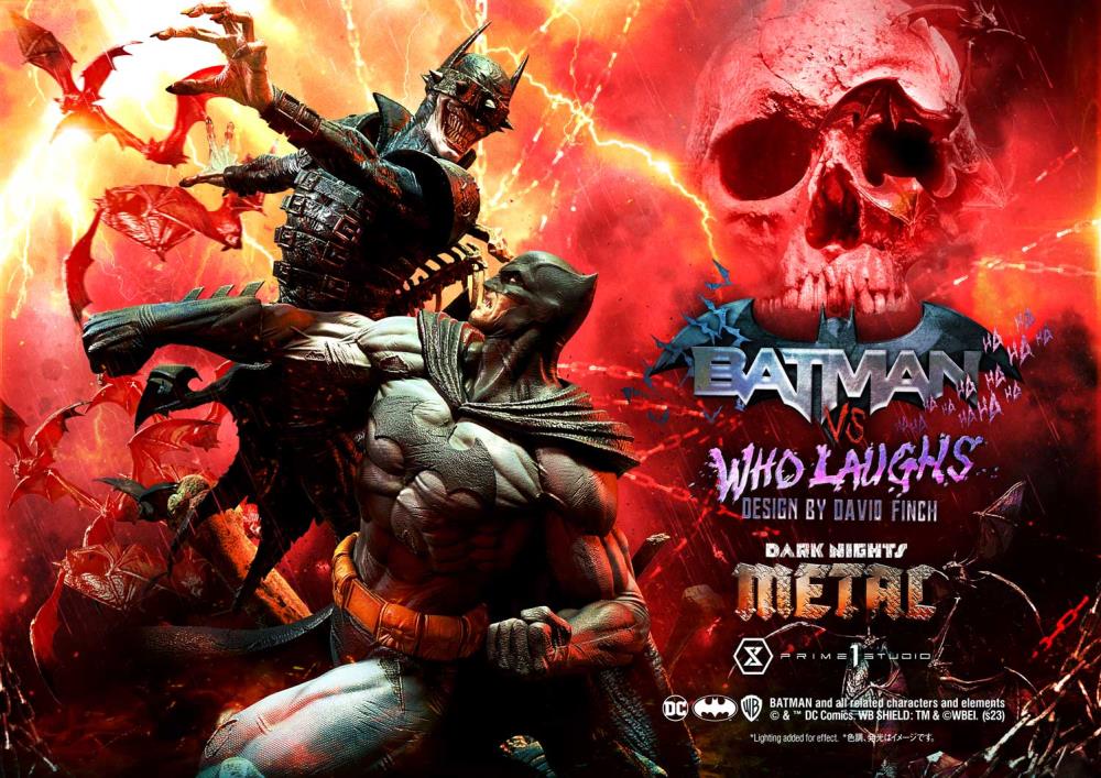 Dark Nights: Metal Ultimate Premium Masterline Batman Vs. Batman Who Laughs (Deluxe Ver.) 1/4 Scale Statue (With Bonus) Gallery Image 16