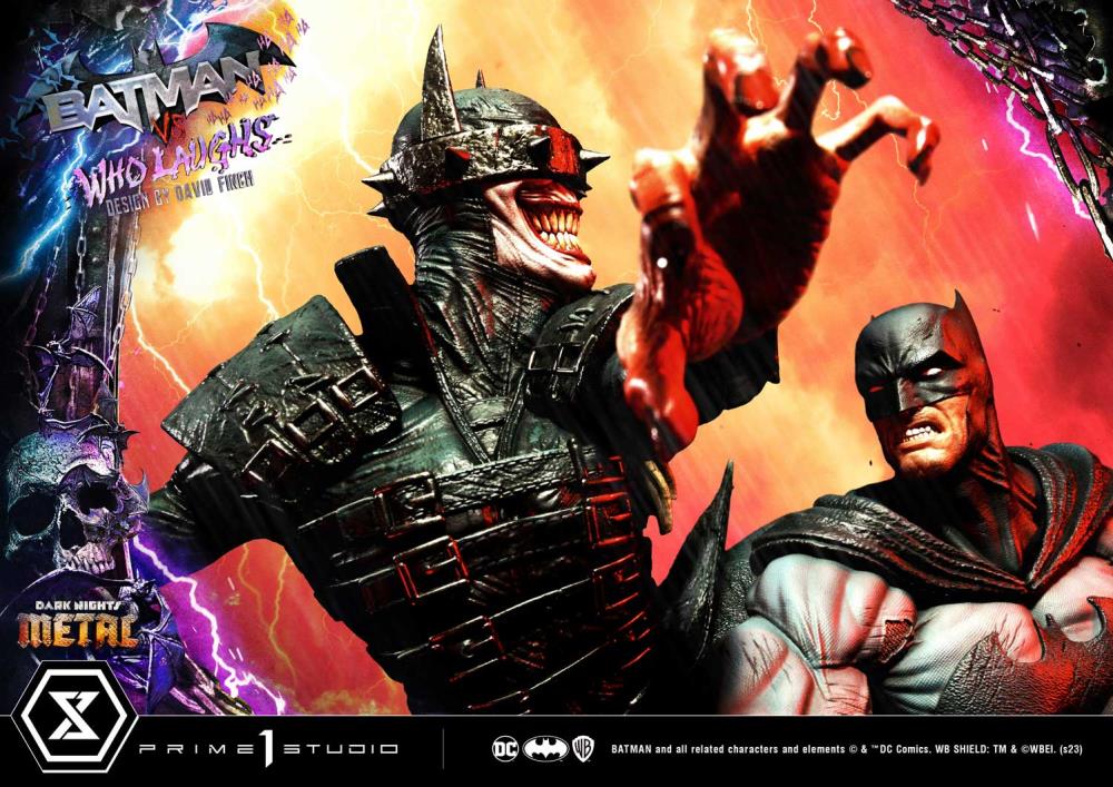 Dark Nights: Metal Ultimate Premium Masterline Batman Vs. Batman Who Laughs (Deluxe Ver.) 1/4 Scale Statue (With Bonus) Gallery Image 30